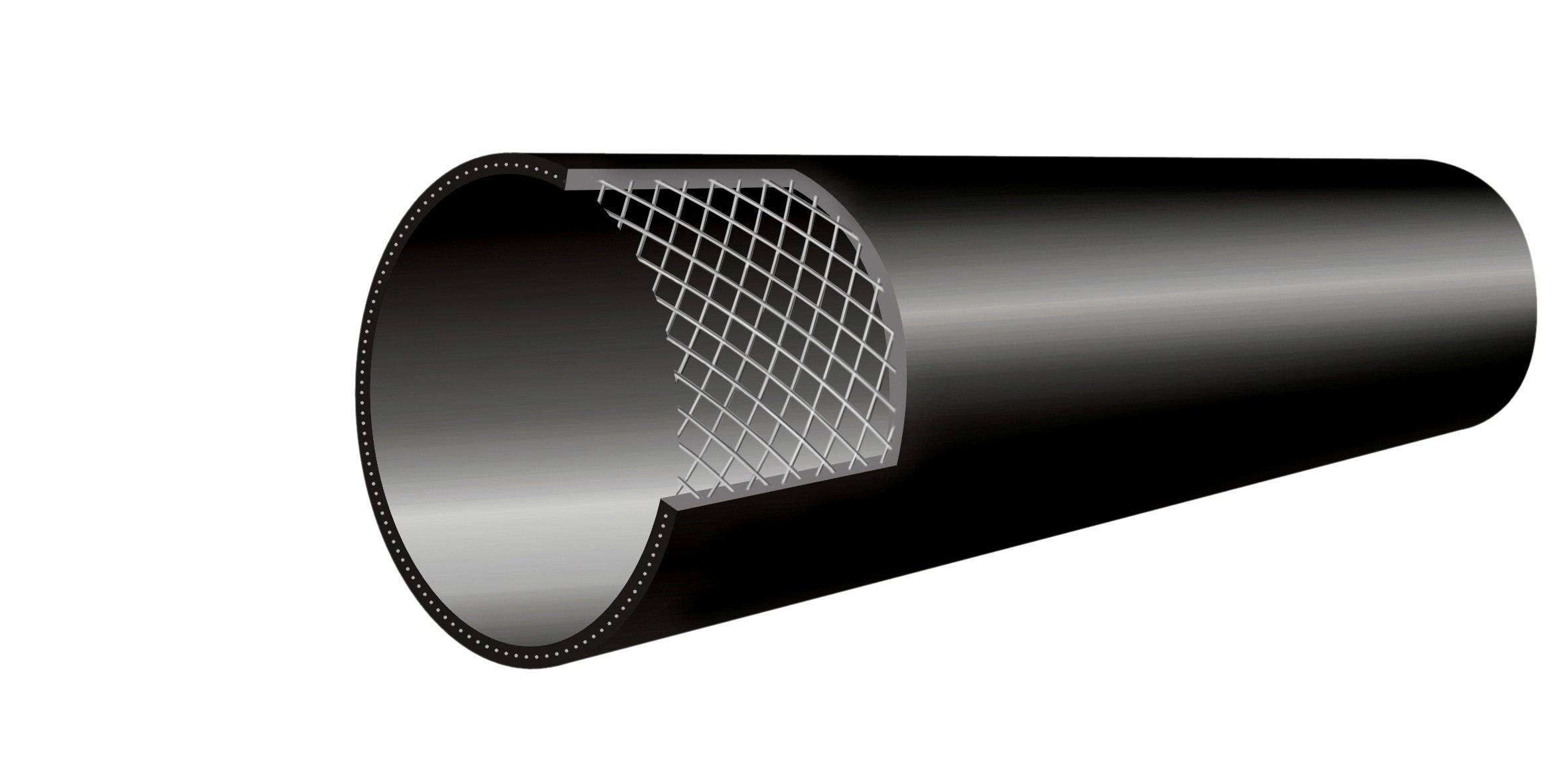 HDPE steel wire mesh skeleton composite pipe