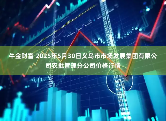 牛金财富 2025年5月30日义乌市市场发展集团有限公司农批管理分公司价格行情